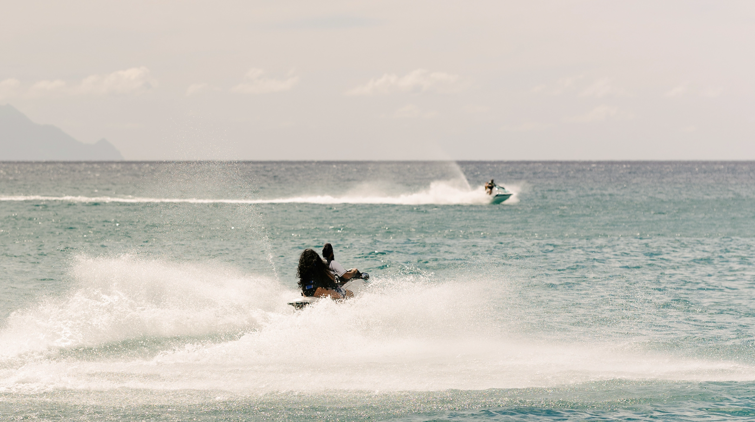 Water sports in the ocean